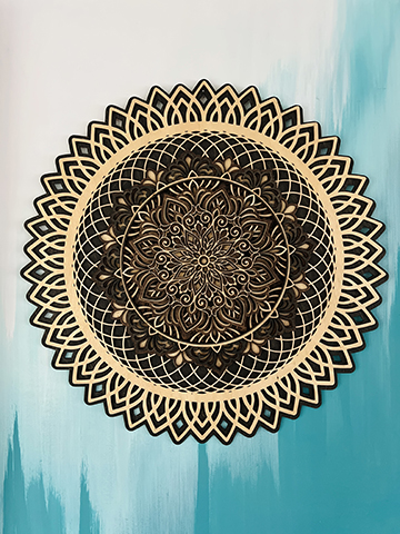 20" 3D Mandala